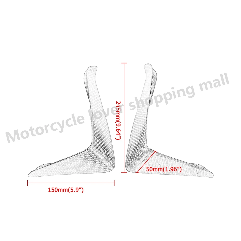 Motorcycle Accessory Real Carbon Fiber Front Fairing Side Spoiler For Honda X-ADV 750 XADV750 2017 2018 2019 2020 New