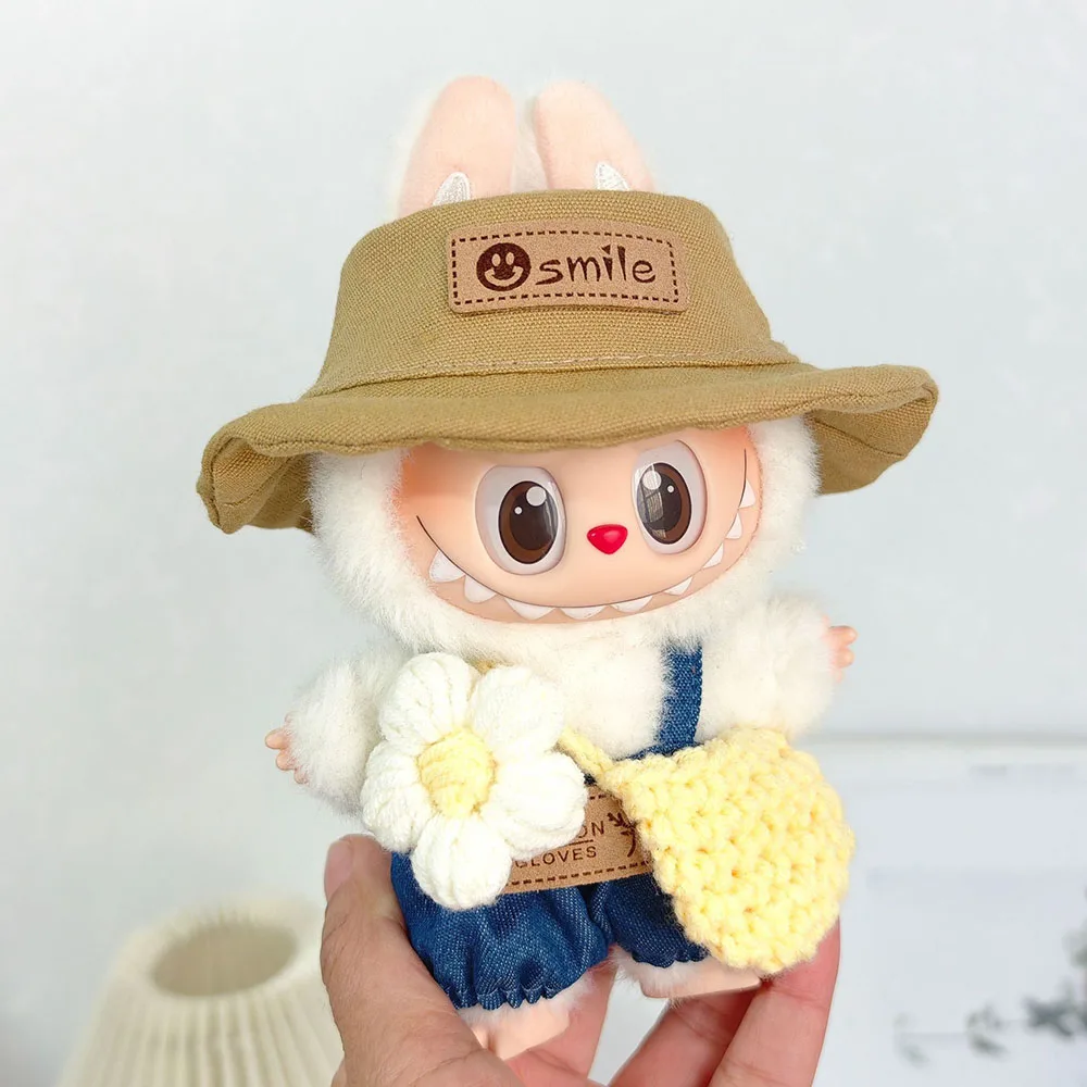 

Suitable For 17cm Labubu Doll Dress Outfit V2 V1 Suspenders crossbody bags Dolls clothes Fashion style Cute Gift （No Dolls）