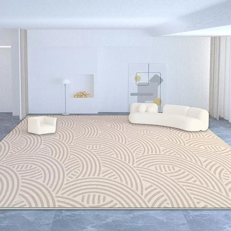 Striped Geometric Pattern Carpet for Living Room Large Area Rugs Modern Minimalism Light Luxury Mats Bedroom Floor Mat 카페트 거실 대형