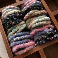 3PC Cute Elastic Hair Bands Korean Style Hair Ties for Girls Women Headbands Ponytail Holders Scrunchies Hair Accessories