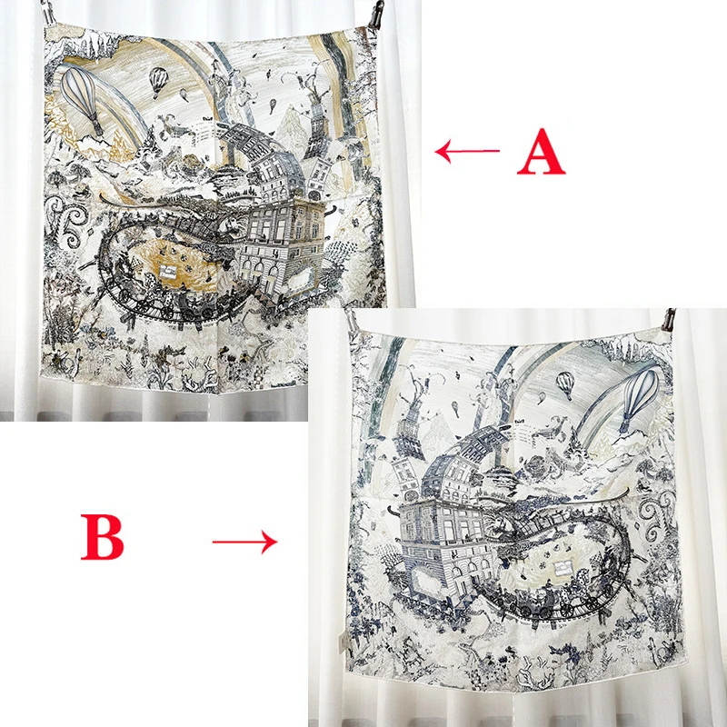 

Шелковый платок на голову 65 см, роскошные маленькие квадратные банданы, двусторонняя женская одежда, аксессуары для шеи, рождественский подарок для влюбленных