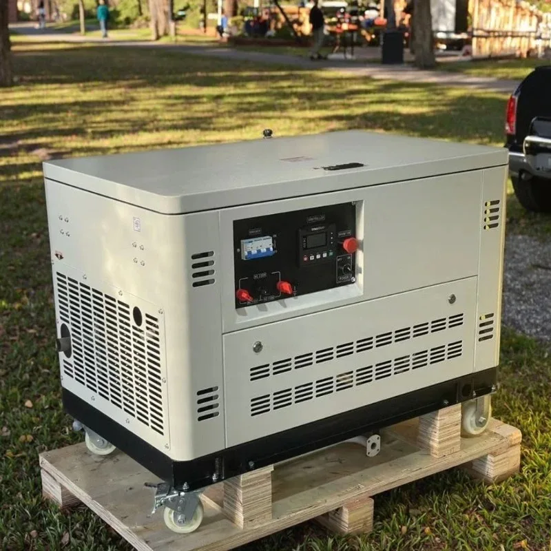 Silent 10kW 15kw 20kw 30kw  dual fuel  generator set Household natural   generator