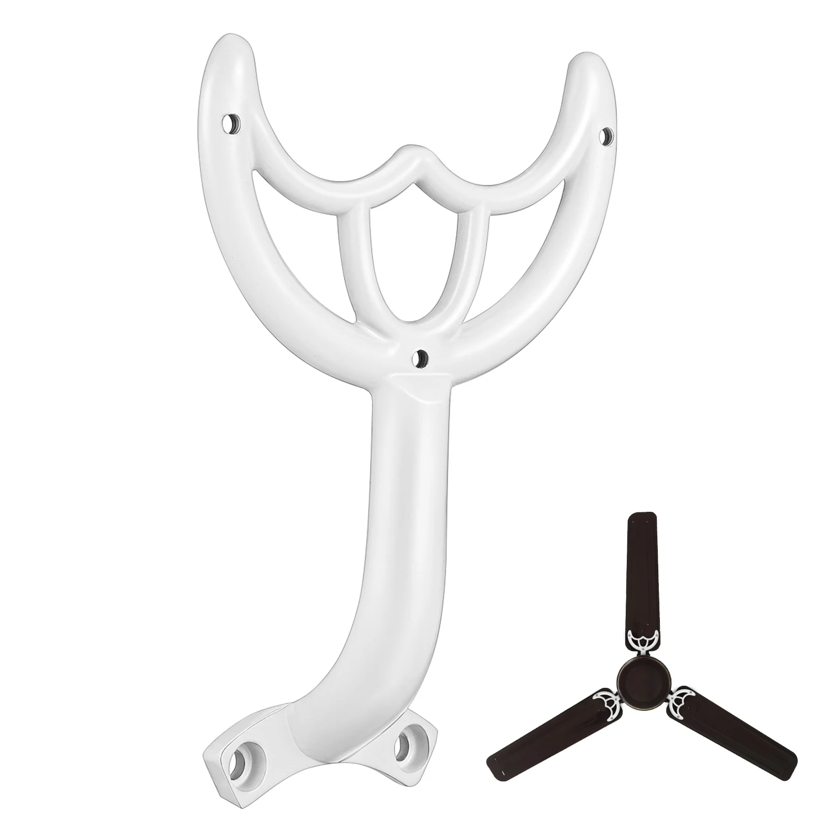 

1pcs Replacement Ceiling Fan Blade Arm Support Rod White Easy Install Universal-Compatible Modern Design Long-Lasting Fan Parts