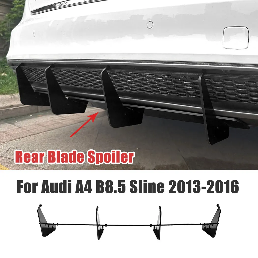 

Задний бампер автомобиля, нижняя губа, задний спойлер для Audi A4 B8.5 Sline 2013-2016, автомобильный задний нож, стиль, защитная крышка, модифицированная отделка