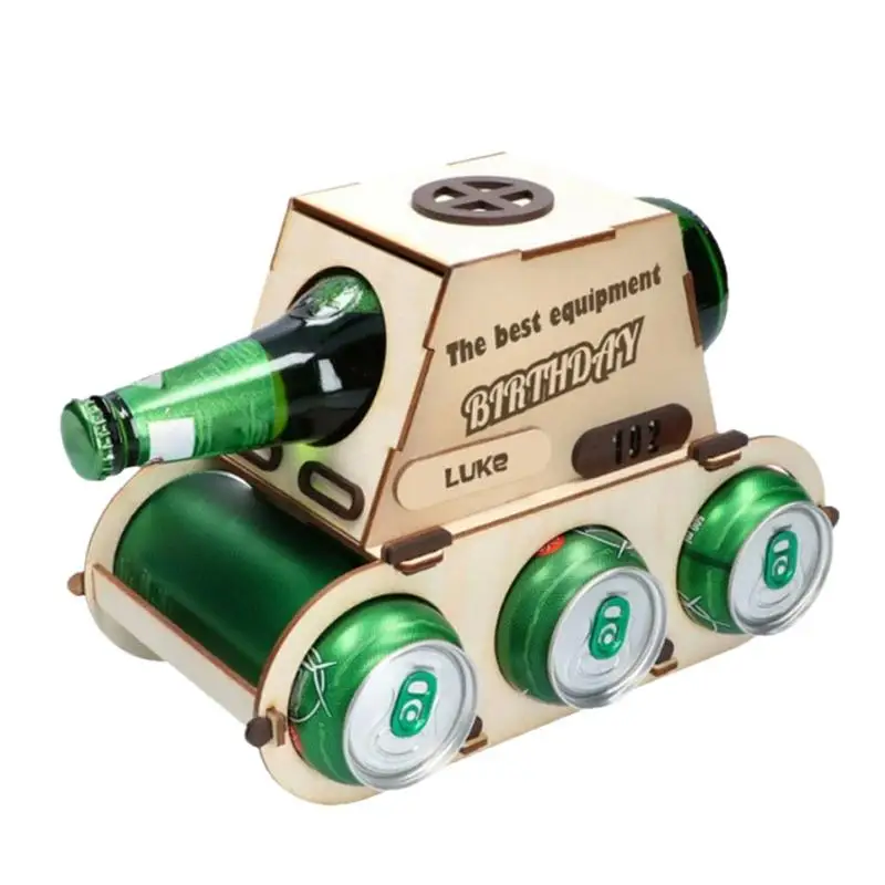 

Wine Storage Racks Wooden Beer Display Stand Decorative Beer Can Storage Stand With Non-slip Base Creative Table Decorations For