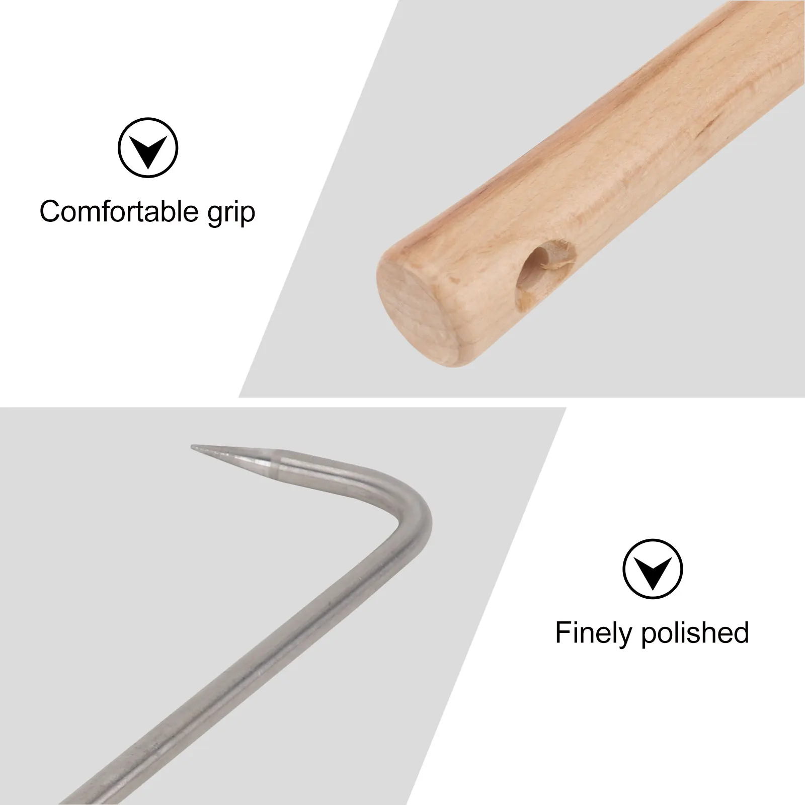 

Gardening Tool Root Remover Manual Weeder Metal Single Claw Hook Anti Rust Soil Aerator Digging Garden Rake Cultivating