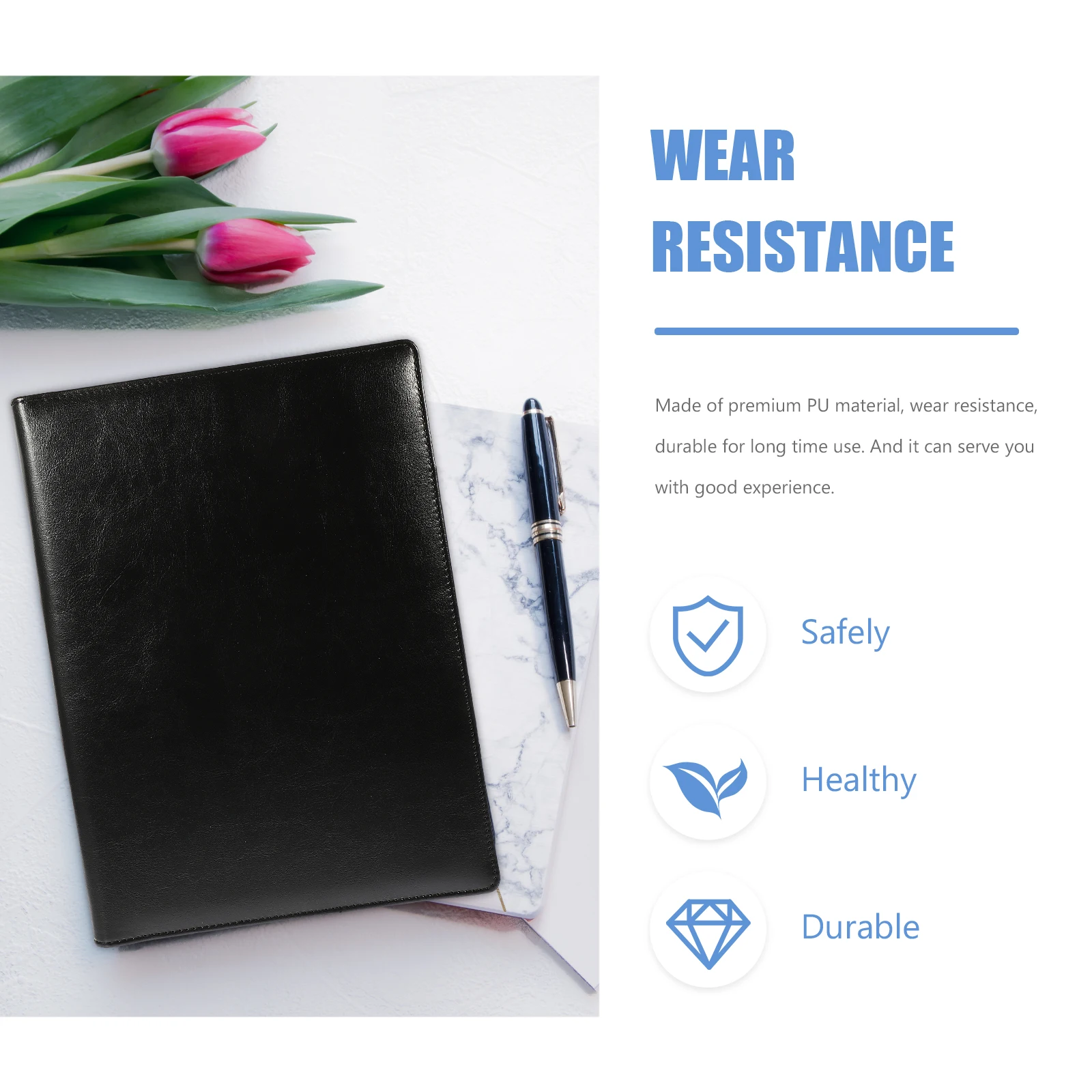 

Premium Pu Multifunctional A4 Board Office Conference Folder Storage Bag Phone Holder Card Organizer