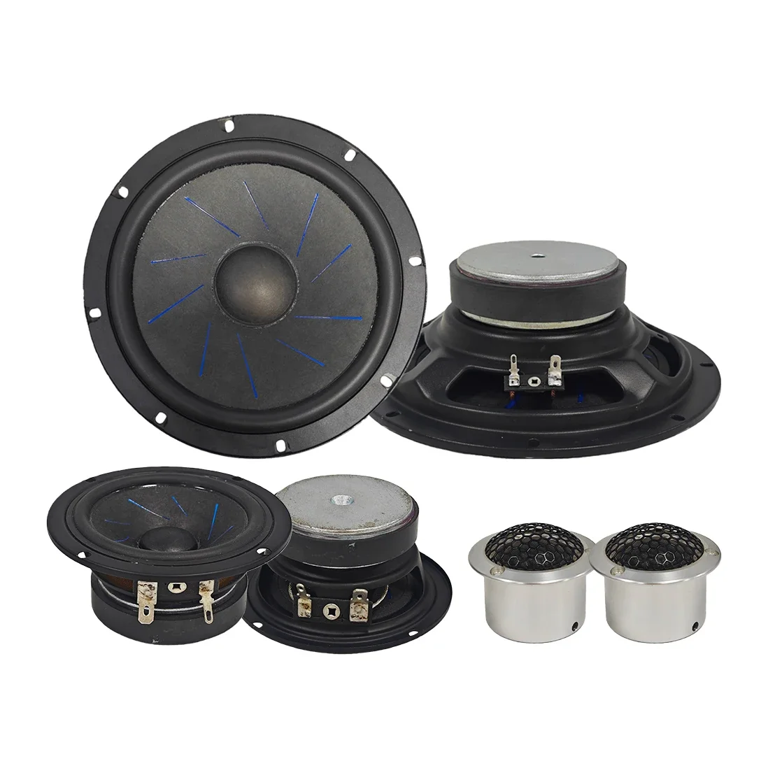 3.5 Inch Midrange with 8 Inch Woofer 3 Way Component Car Audio Speaker for Enhanced Soundstage and Vehicle Stereo Refit