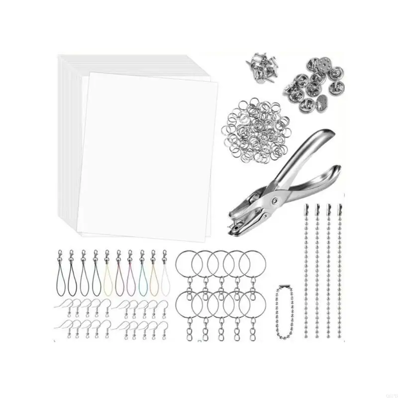 

20 Pieces Premium Shrink Art Sheets For Homemade Keychain Creations And Family Bonding Activities