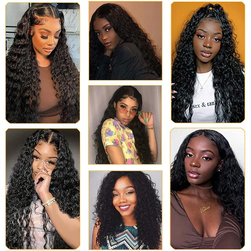 Water Wave 4 Bundles Human Hair 12A Brazilian Virgin Curly Hair Bundles 100g/Pc Double Weft Wet And Wavy Hair Extensions