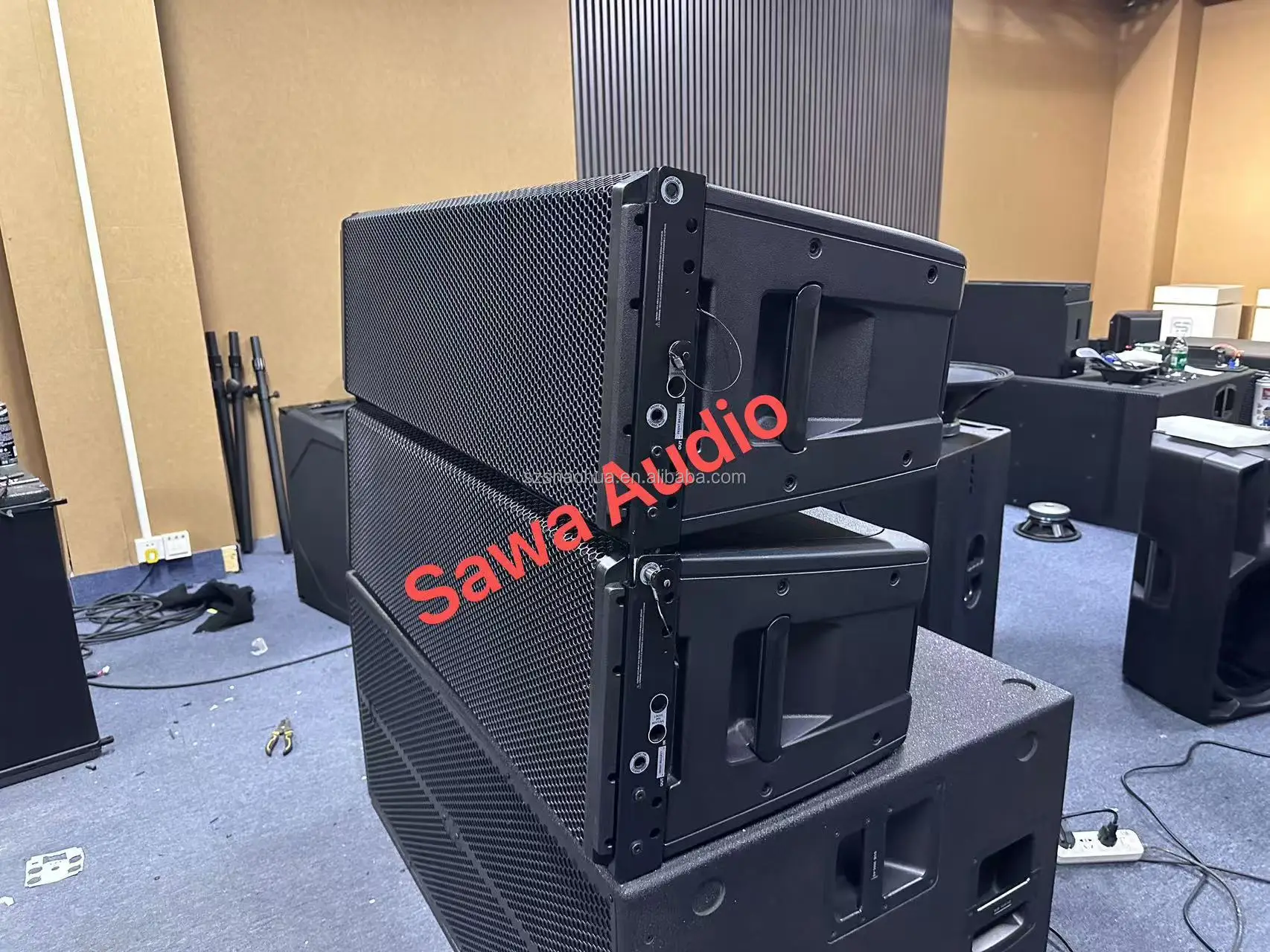 HDL 50-A 4K Dual 12 Inch 3 Way Active Line Array Speaker Big Powered Sound System Professional Audio Outdoor RCF Speakers