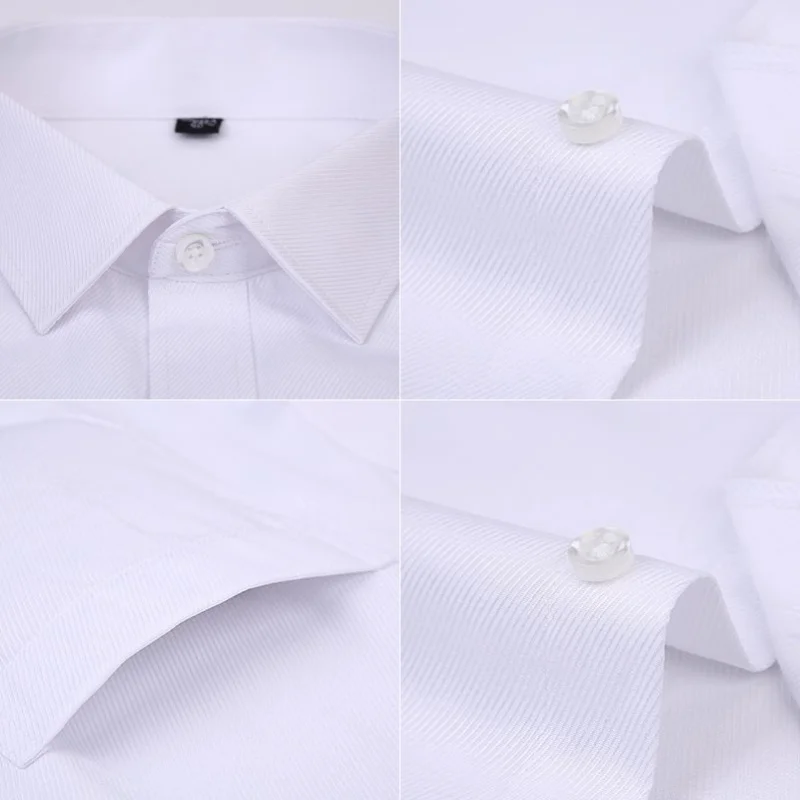 New Cotton Men Classic Short Sleeves Dress Shirt Regular Pocket Fit Formal Business Work Office Casual Button White Shirts S-8XL