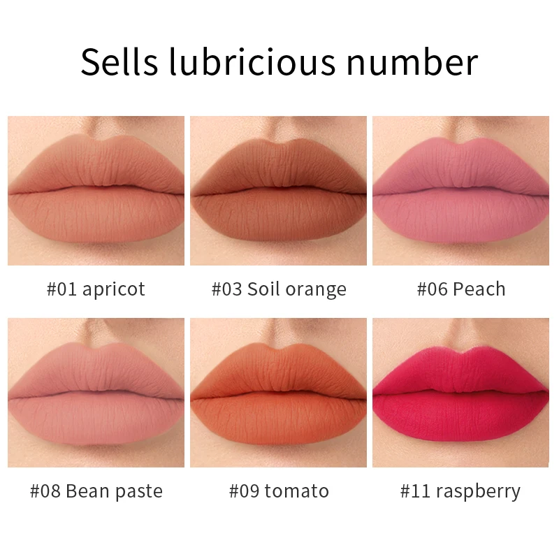 Lipstick Non-sticky Formula Pigmented Waterproof Matte Lipstick Long Lasting Lipstick Bestselling Waterproof Velvet Texture