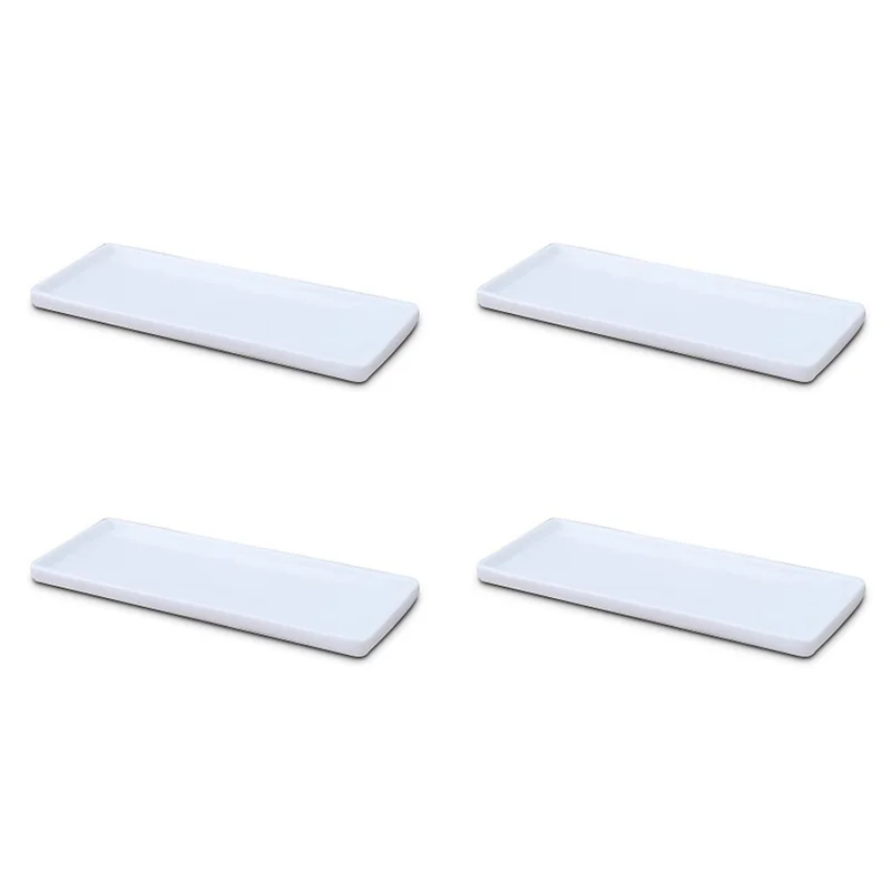 

RR-4X прямоугольный поднос, белая фарфоровая прямоугольная тарелка, поднос для полоскания рта, поднос для ванной комнаты, поднос для хранения в гостиной