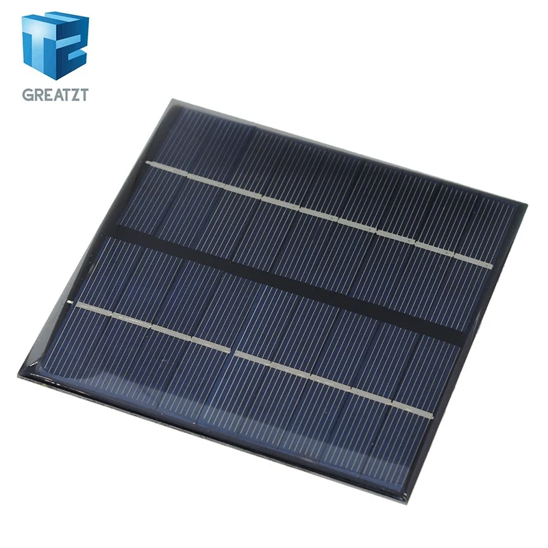GREATZT 9V 2W 220MA Solar Panel 115X115MM Mini Solar System DIY For Battery Cell Phone Chargers Portable Solar Cell