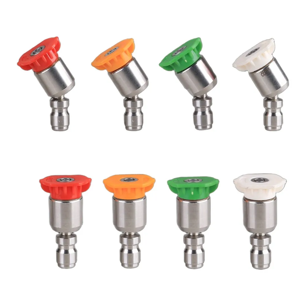 

360 Degree Rotatable Variable Angle High Pressure Cleaning Nozzle Head Set For 14 Inch Quick Connect Car Wash Nozzles