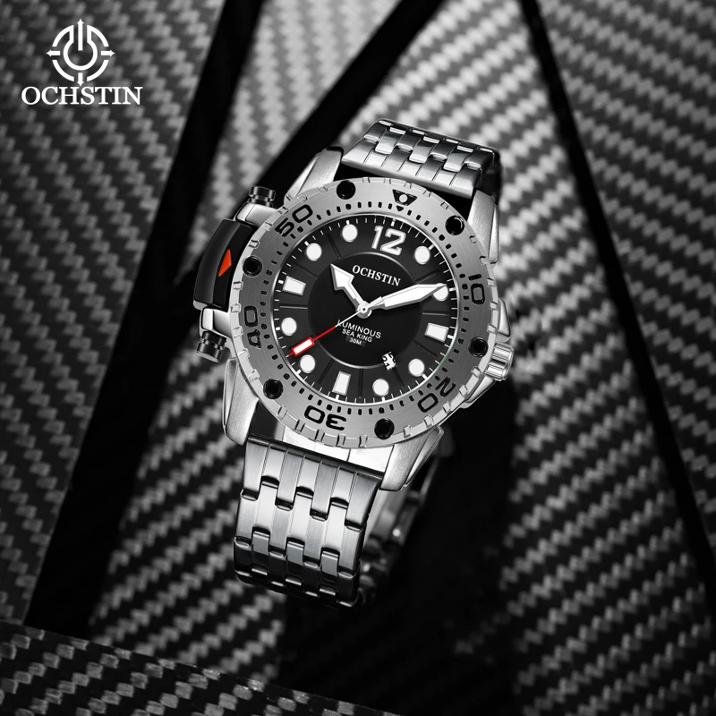 Navigator Series Fashion Large Dial Luminous Personality Sports Cool Calendar orologio da polso impermeabile da uomo nuovo