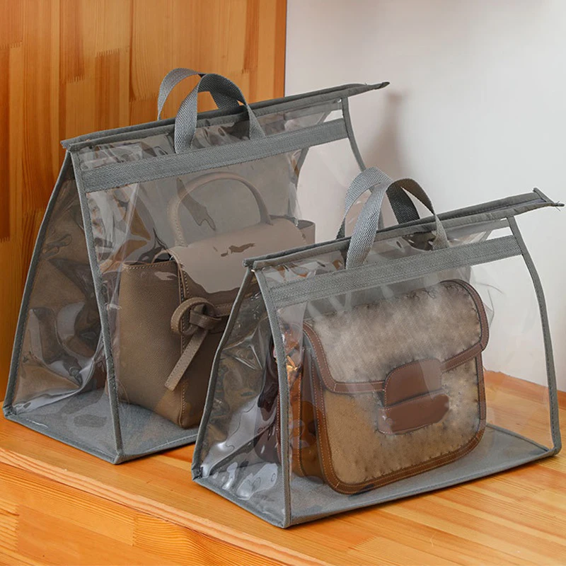 

Dust-Proof Bag Handbag Storage Bag Dust Cover Organizer Hanging Handbag Protection Cover with Zipper High Capacity Storage Bags