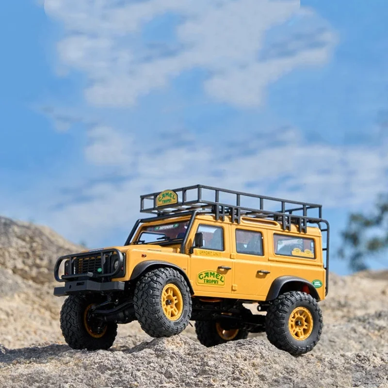 FMS FCX24M 1/24 Scale Land Rover Defender Camel Trophy RC Crawler Simulation Off‑Road Vehicle Christmas and Halloween Gift