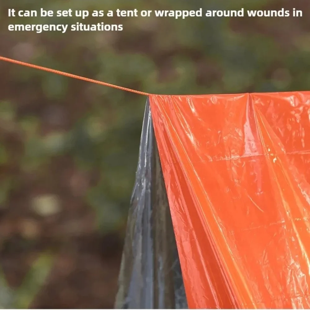 

2 Person Tube Tent Waterproof Survival Shelter Emergency Blankets Survival Tent Survival Gear For Outdoor Hiking Camping