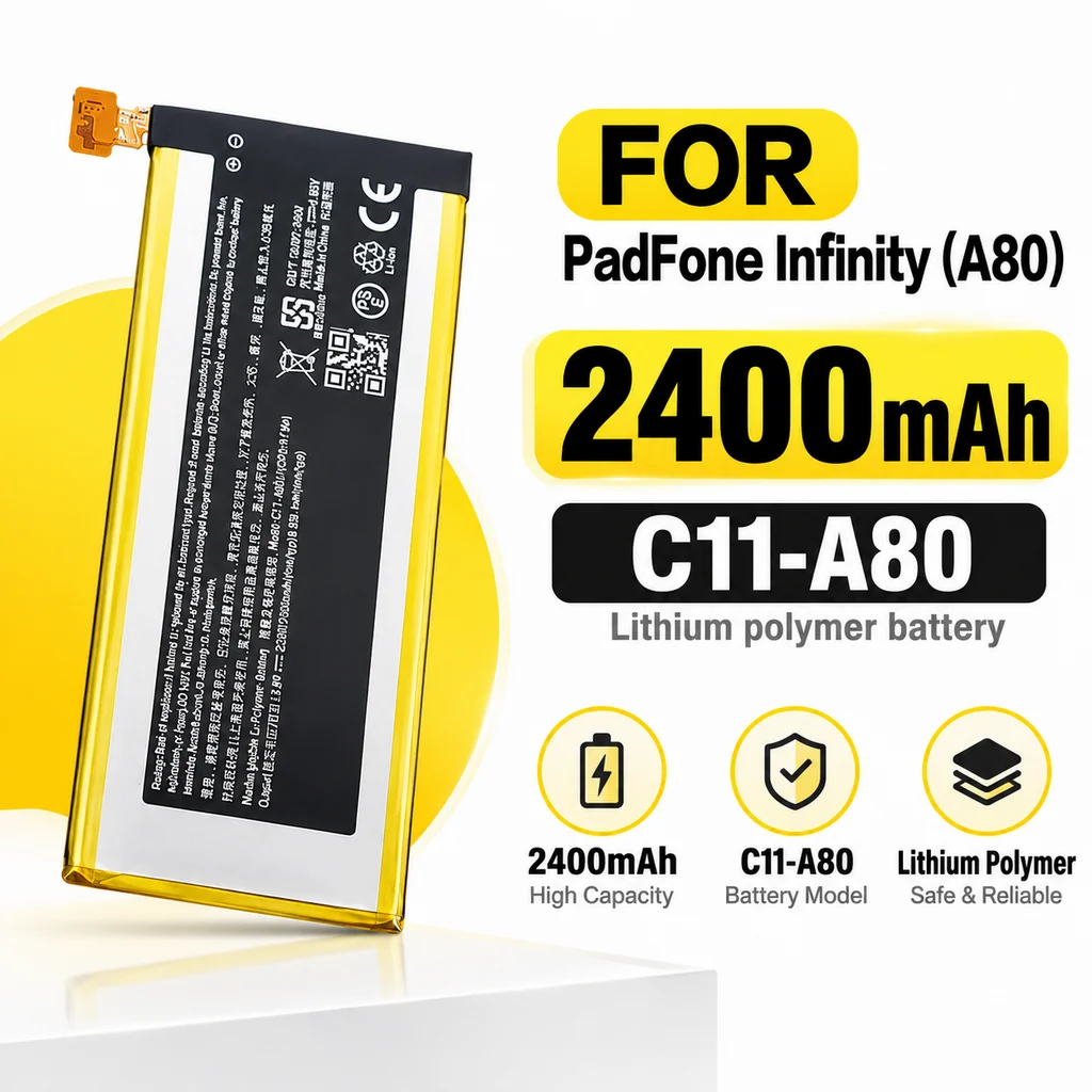 C11-A80 Li-ion Replacement Battery For ASUS PadFone Infinity A80 Mobile Phone Repair Part Rechargeable Lithium Cell