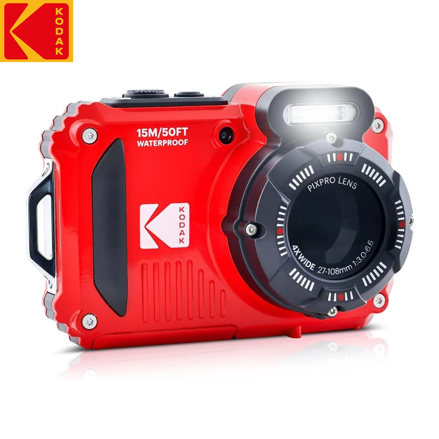 

Прочная водонепроницаемая 16-мегапиксельная цифровая камера Kodak PIXPRO WPZ2 с 4-кратным оптическим зумом, 1080P Full HD видео, 2,7 дюйма, ЖК-дисплей, ударопрочный, пылезащитный