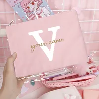 Sacs à cosmétiques de demoiselle d'honneur avec nom personnalisé, trousse de maquillage pour filles, pochette de toilette de voyage, cadeaux d'anniversaire de mariage pour elle 25