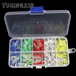 3MM 5MM Light Emitting Diodes Electronic Set Box F3 F5 LED Diode Assorted Kit White Green Red Blue Yellow Orange