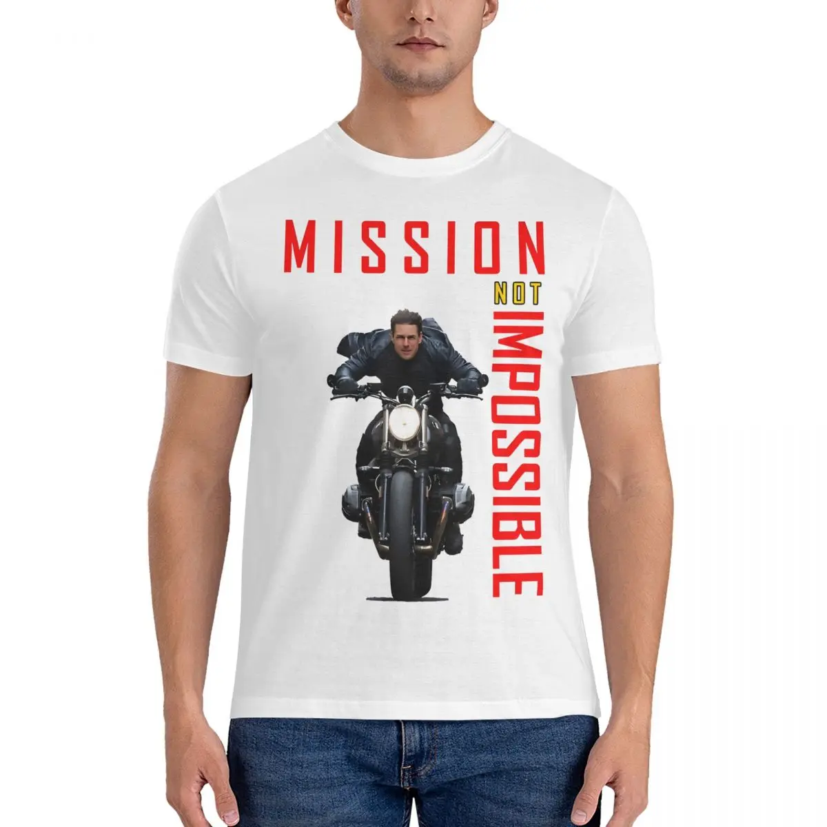 Men's Cool T Shirt Mission Impossible 100% Cotton Tops Casual Short Sleeve O Neck Tee Shirt Unique T-Shirts