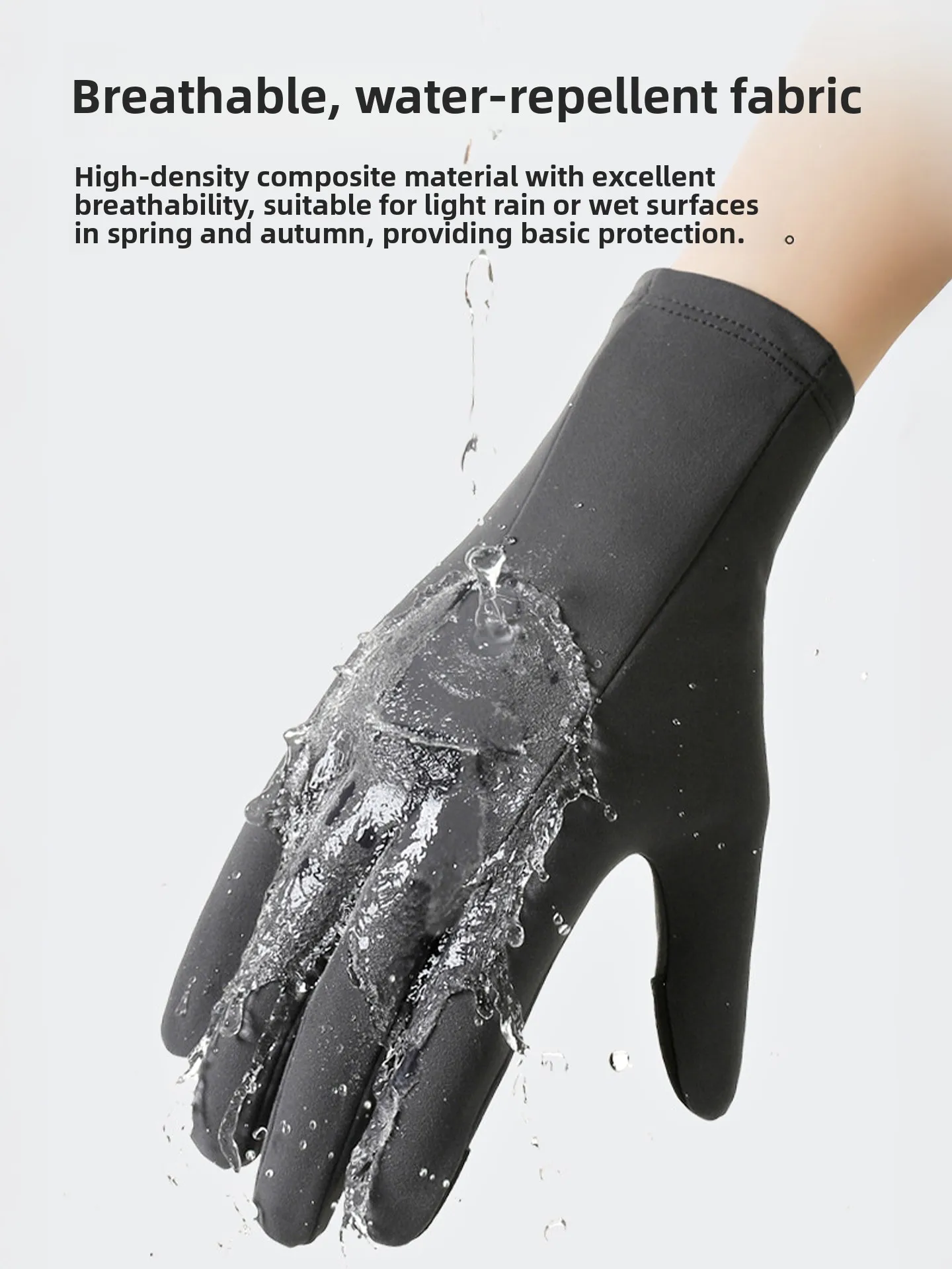 Jifan Paul Winter Cycling Running Skiing Gloves Men's Women's Thermal Windproof Non-slip Inner Lined Gloves Unisex Thickened