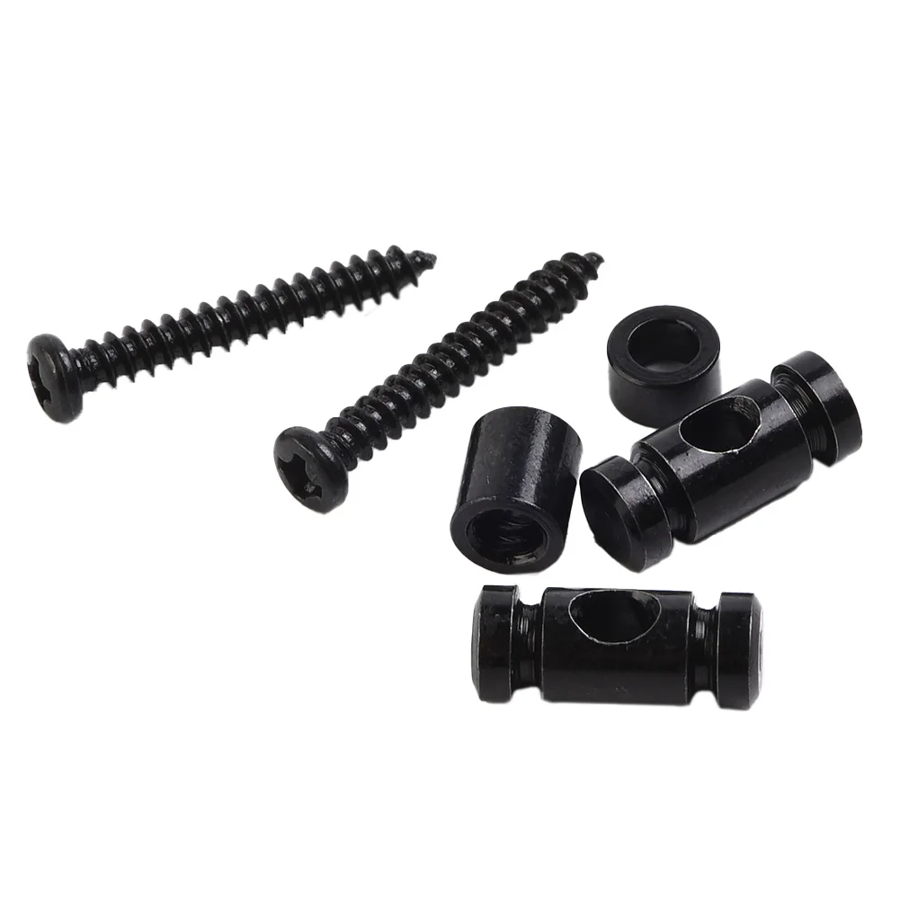 1 Pair Guitar String Trees Retainer With Screws For Electric Guitars Parts Guitar Guide Fit Telecaster Silver/ Black/ Gold