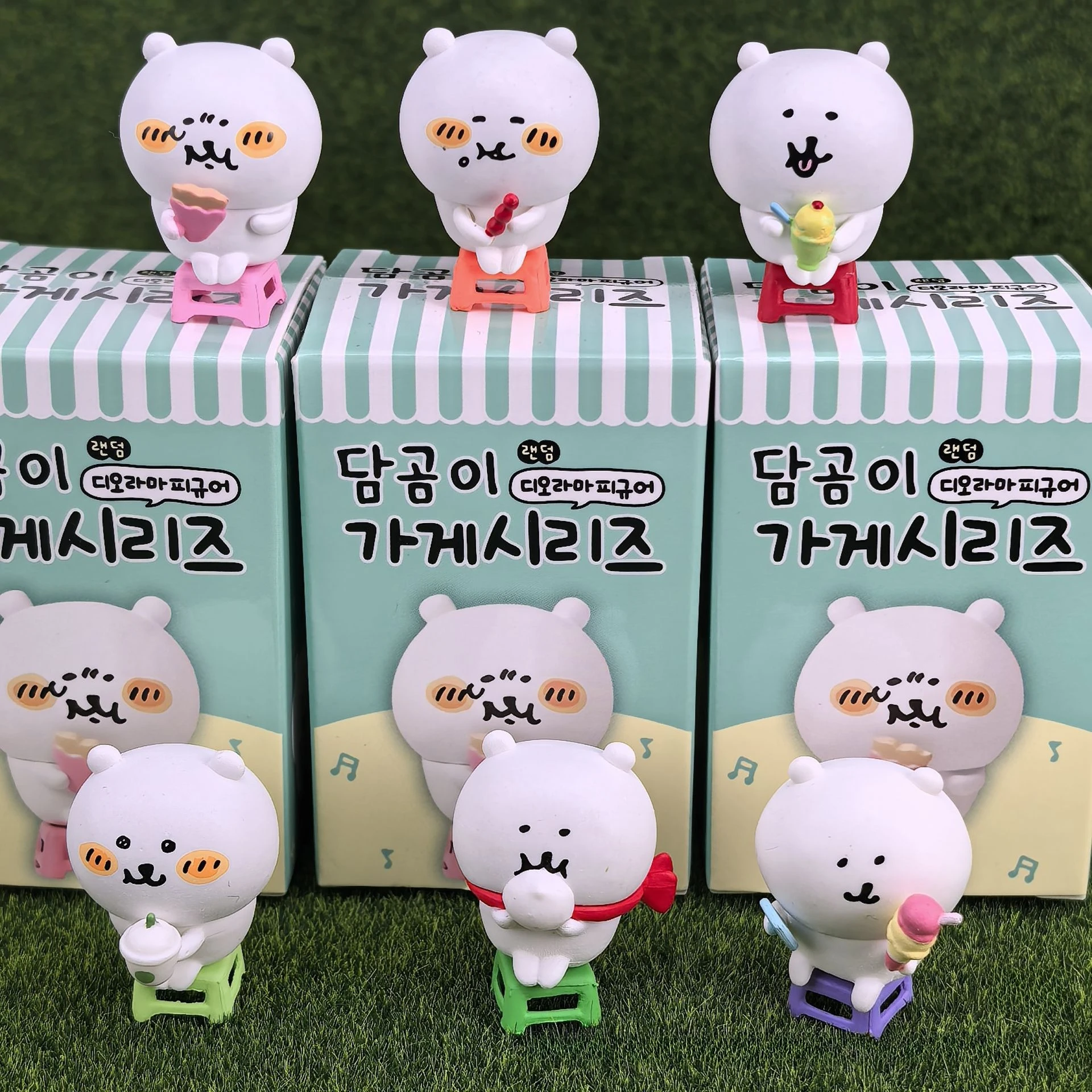 Kawaii Nagano Bear Blind Box Figure Set Cute Foodie-themed Bear Collectible Figures 6Pcs Set for Fans