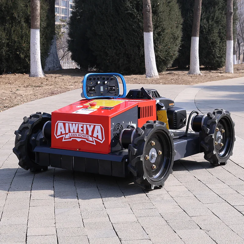 Customized Small Remote Control Robot Lawn Mower 4WD CE EPA Certified All-Terrain Slope Climbing for Garden