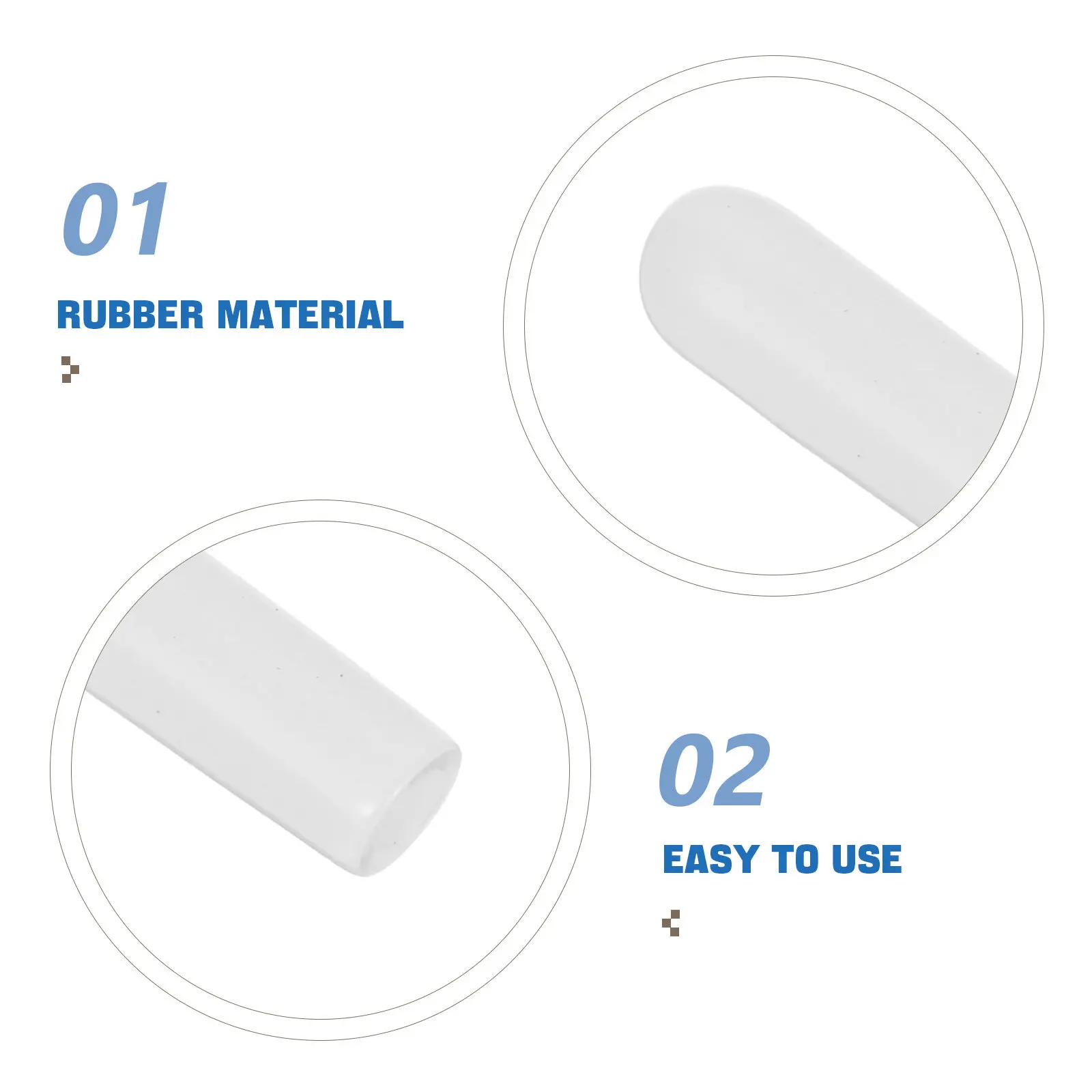 500Pcs Wire Hanger End Caps Rubber Sleeve Hook Protector Clothes Rack Threaded Tip Cover Screw End Caps Hook Protector