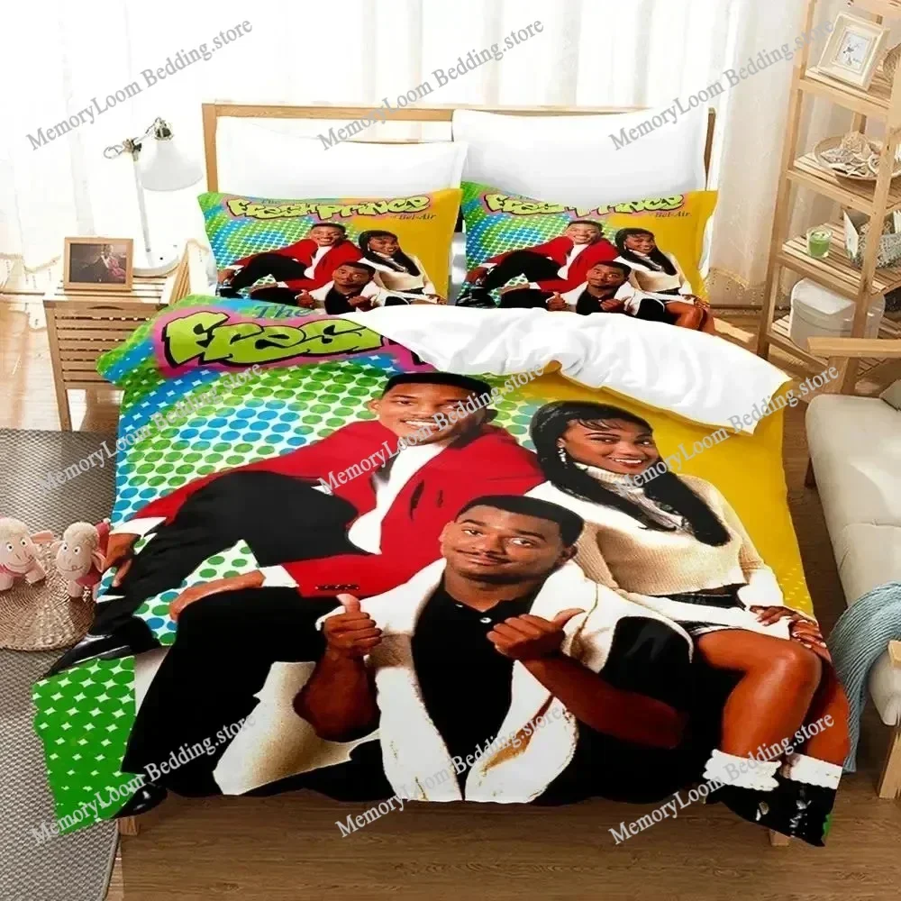 TV Show Hit Fresh Prince of Bel-Air Bedding Set King/Queen Size Duvet Cover 3D Print Cozy Soft Bed Sheet Set Adult Home Decor