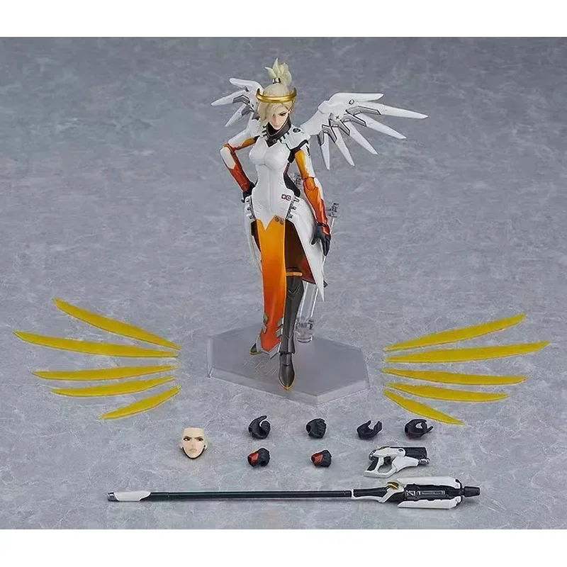 In Stock Good Smile Original Figma 427 Overwatch Mercy Anime Action Figure Model Children's Gifts