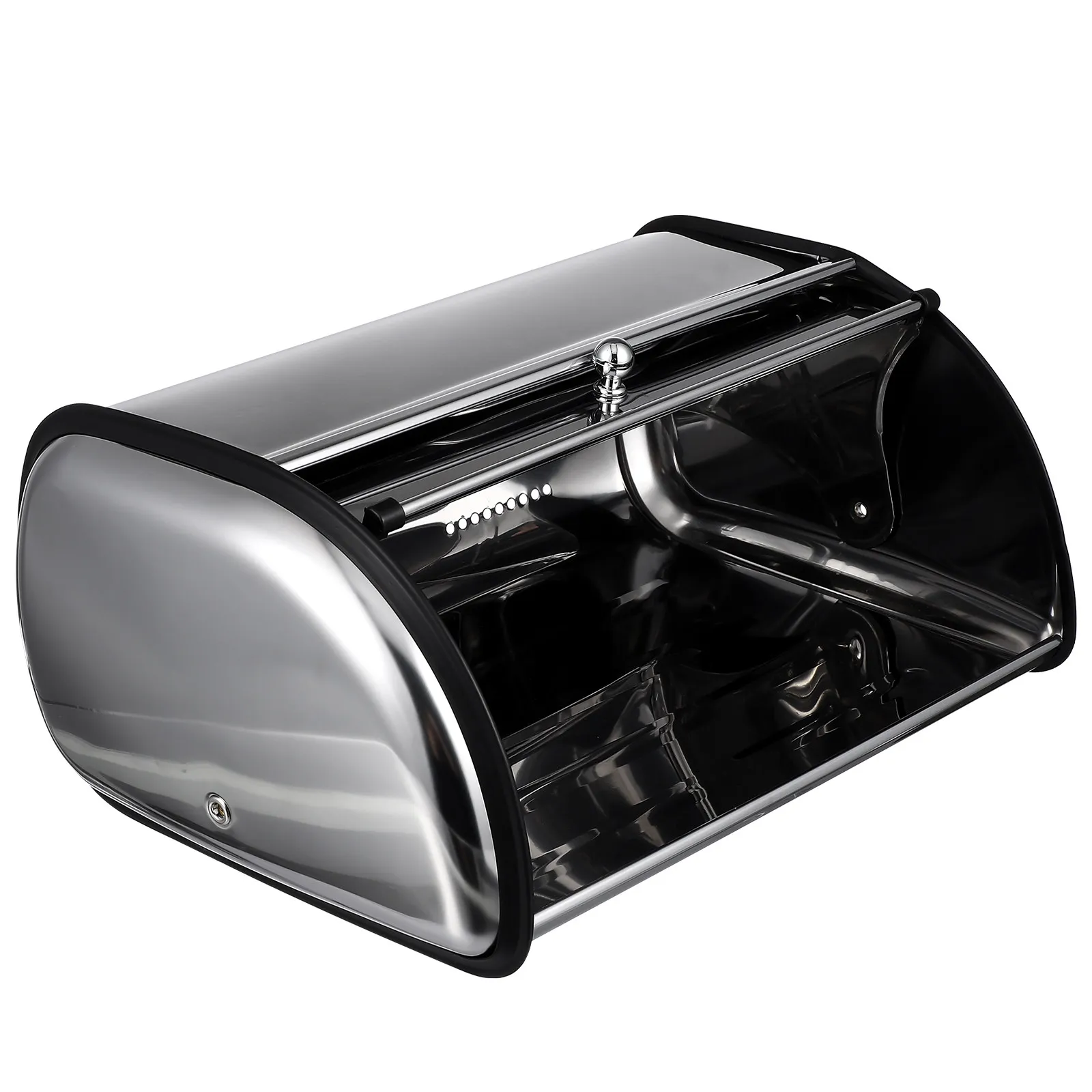 

Прочный контейнер для хлеба из нержавеющей стали с надежным плоским дном, сохраняющий свежесть продуктов, идеально подходит для кухни, пекарни, дома, органайзер для хлеба.