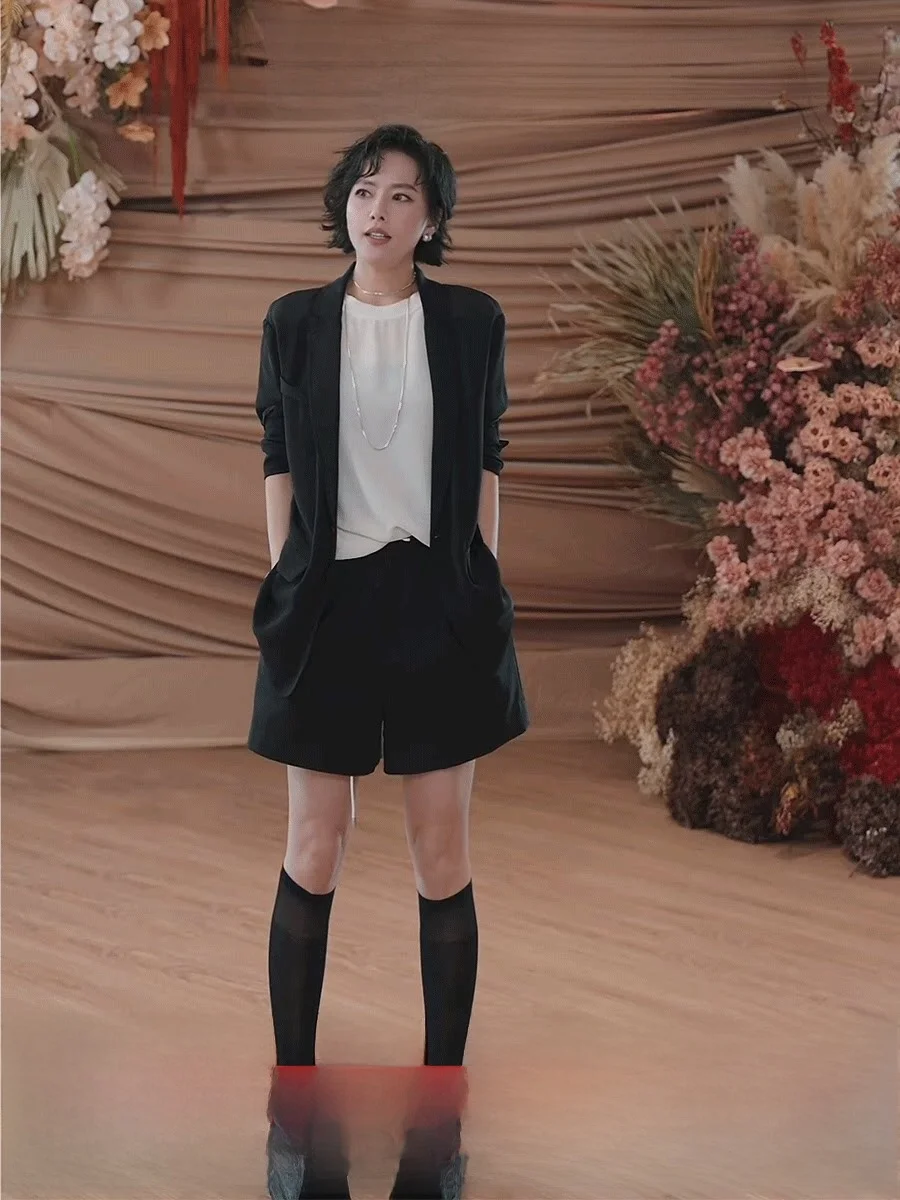 

Silk T-irt ort Sve Double Gauze Simple Comfortable Spring Summer Wei Selection Ladies Faion Basic Color