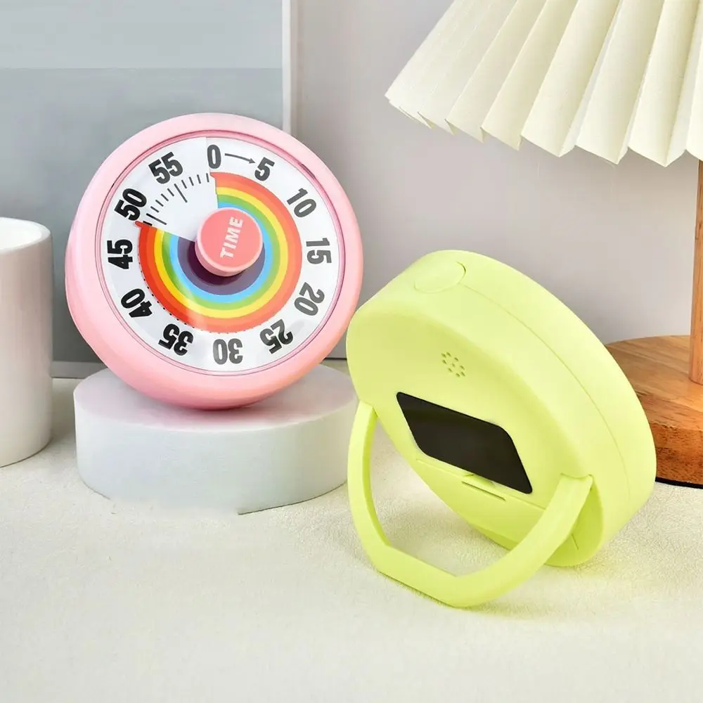 

60 Minutes Children Visual Timer Visualization Ultra Silent Countdown Alarm Clock Magnetic Round Shape Digital Stopwatch