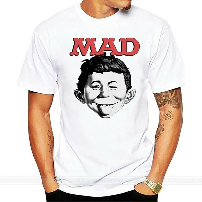 New Mad Alfred E Neumann Men's White Shirt Sizes S M L XL 2XL TEE Shirt Brand Clothing Tops