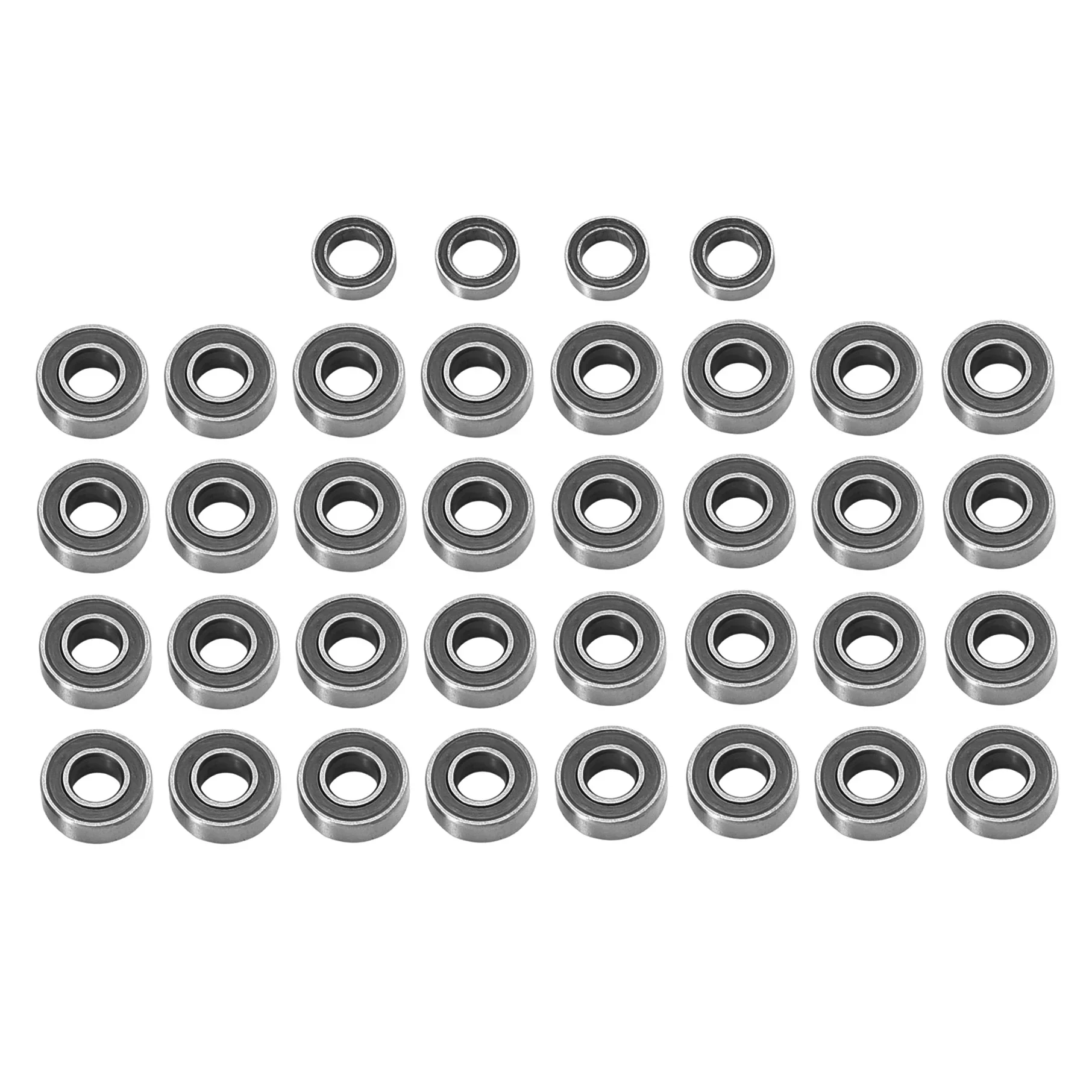 36pcs Sealed Steel Bearing Kit for Tamiya GF-02 GF02 RC Car Upgrade Parts Accessories