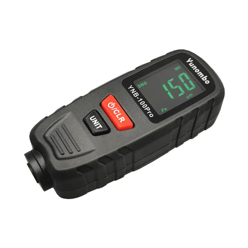 Yunombo New Release YNB-100Pro Fe nFe Fe+Zn Mini Film Thickness Meter Coating Thickness Gauge Car Paint Thickness Tester