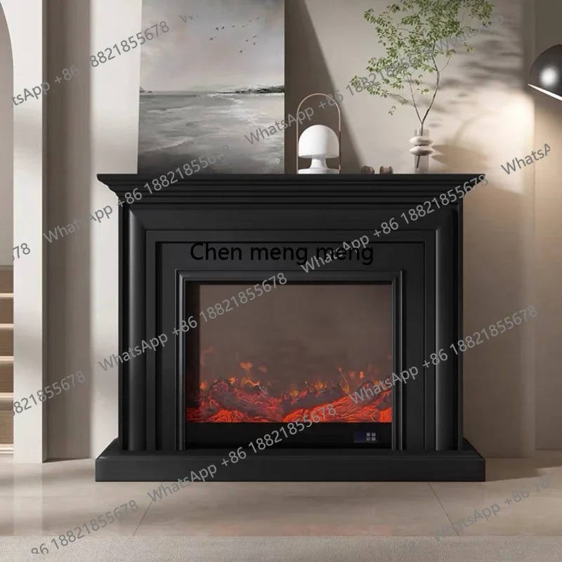R French fireplace TV cabinet, simulated fire electronic fireplace core, household American decorative cabinet