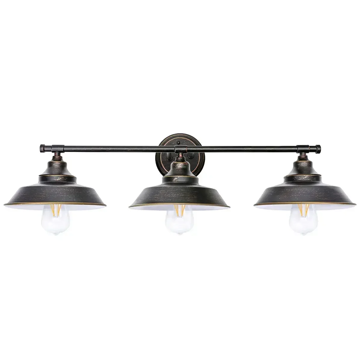 Bedroom Bedside Antique Wall Mount Light Bathroom Vanity Light 3 Light Wall Sconce Fixture Industrial Indoor Wall Lamp Vintage