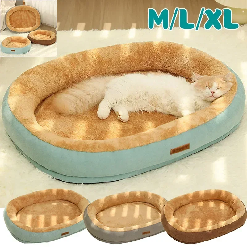 

M/L/XL Cat Bed Dog Pet Bed Kennel Non-Slip Winter Warm Small Dog Kennel Sleeping Removed Washed Soft Puppy Cushion Cat Supplies