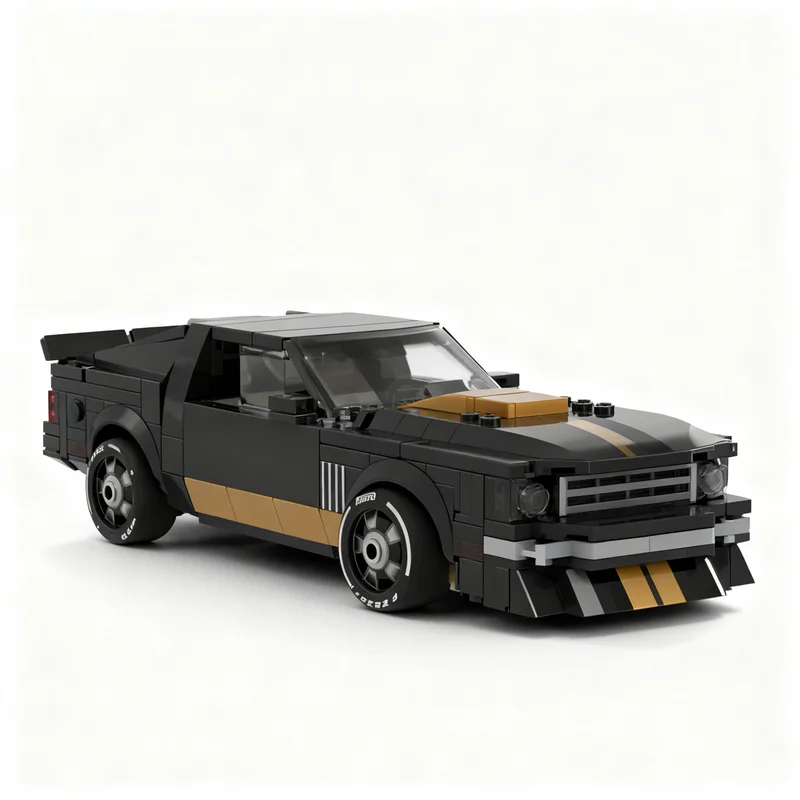 365pcs MOC city Champions Fordes Mustangs Cobra II (1977, Gen. 2) Model Christmas Gift Decorative Home Accent Tabletop Display