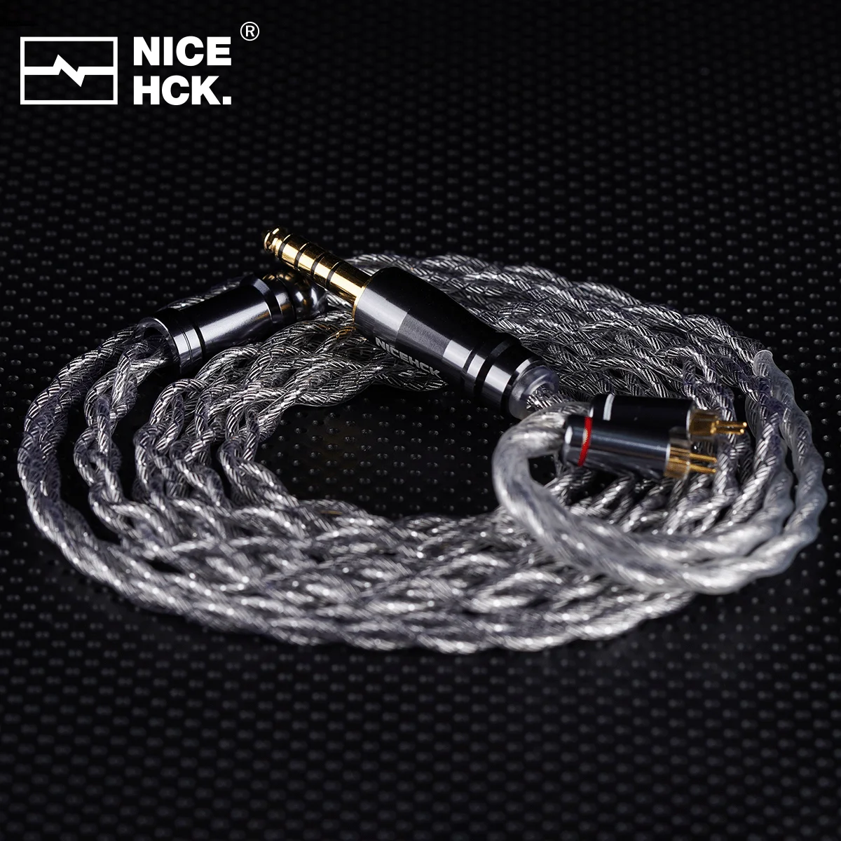 NICEHCK SilverWings Cable Dual Copper Four Processes Material 0.78mm 2Pin/QDC Audiophile Upgrade Wire for Daybreak Monarch MK4