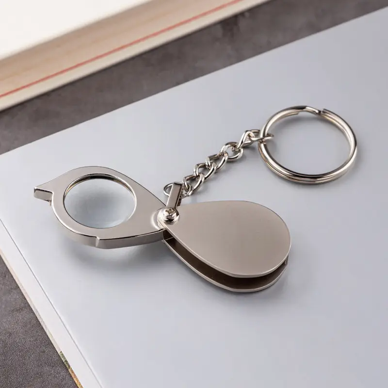 Portable 10x Magnifying Glass for Reading Newspapers and Appraisal Magnifier Helping Hands Loupe