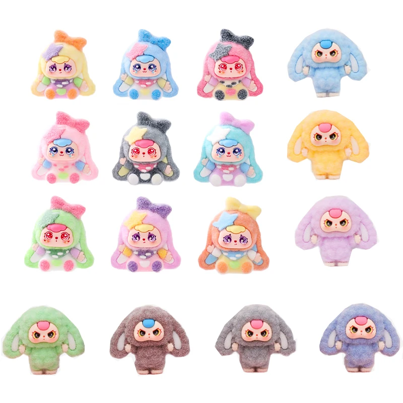 

Цирковой клоун, пижама с ушками, зайчик, детская погремушка, серия, смола, резиновый материал, флокирование, настольная милая фигурка с частицами, игрушки