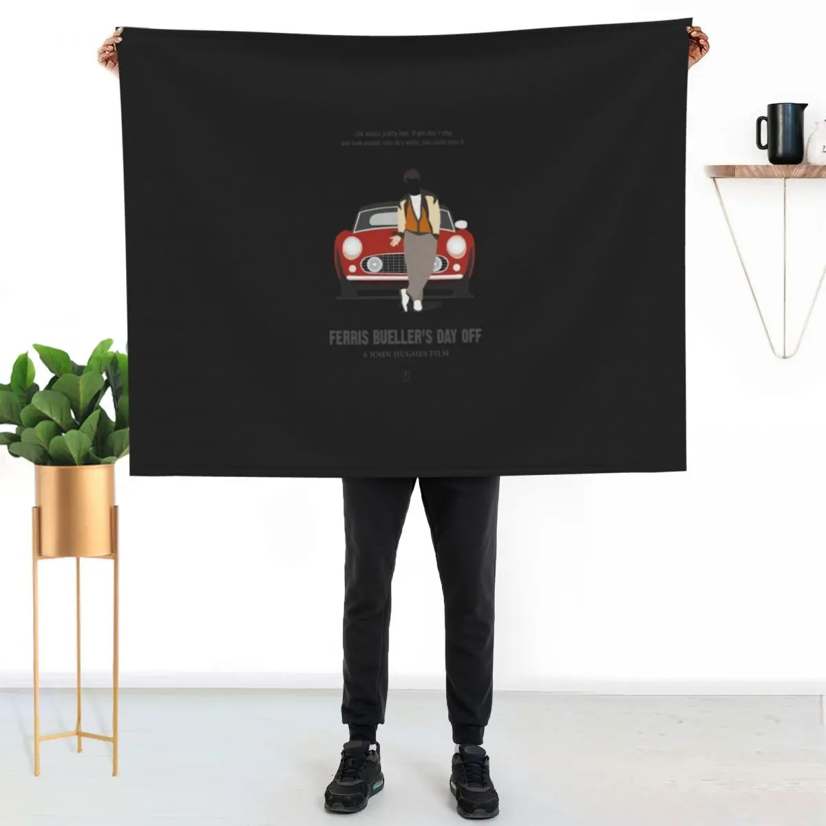 Ferris Bueller Throw Blanket Thin halloween blankets ands for babies funny gift Shaggy Blankets